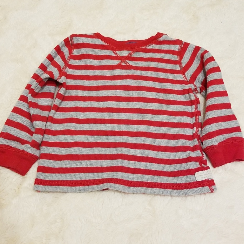 Cozy waffle knit long sleeve tee. Baby size 24mo